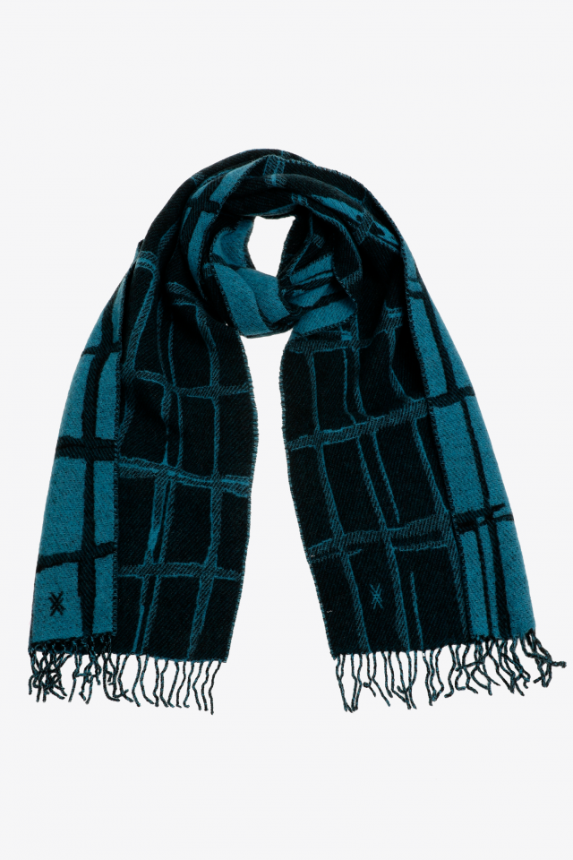 Sjaal met geruite print