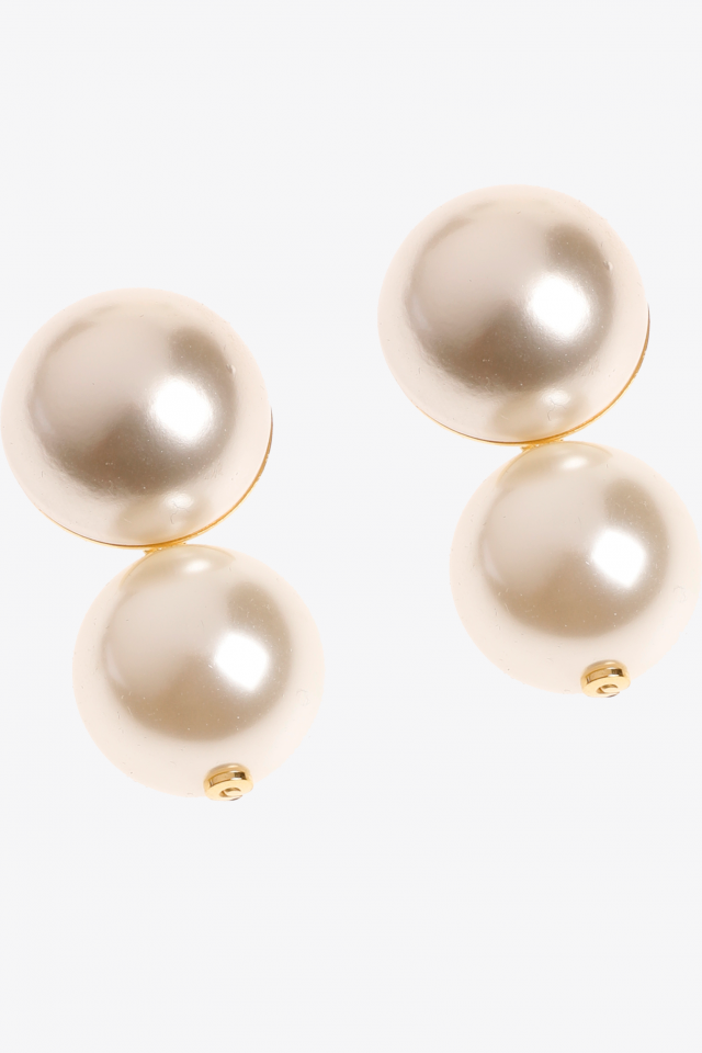 Boucles d'oreilles avec 2 perles