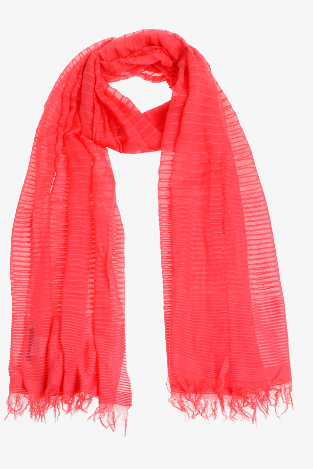 Striped summer scarf