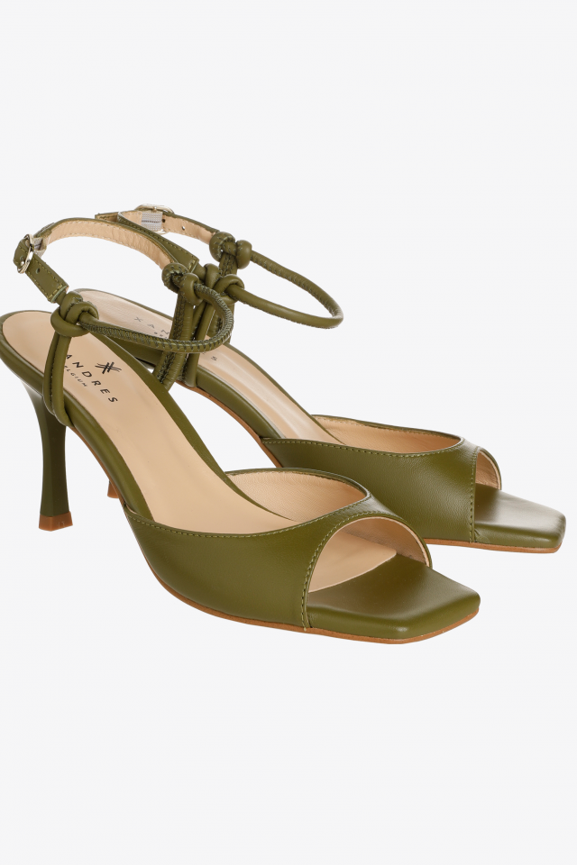 Elegant leather heels