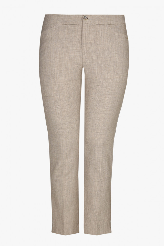 Smart grey plus-size trousers