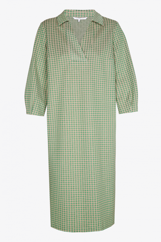 Robe à motif pied-de-poule