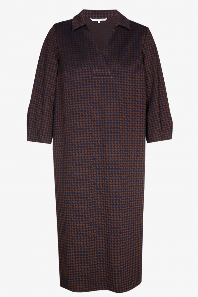 Robe à motif pied-de-poule