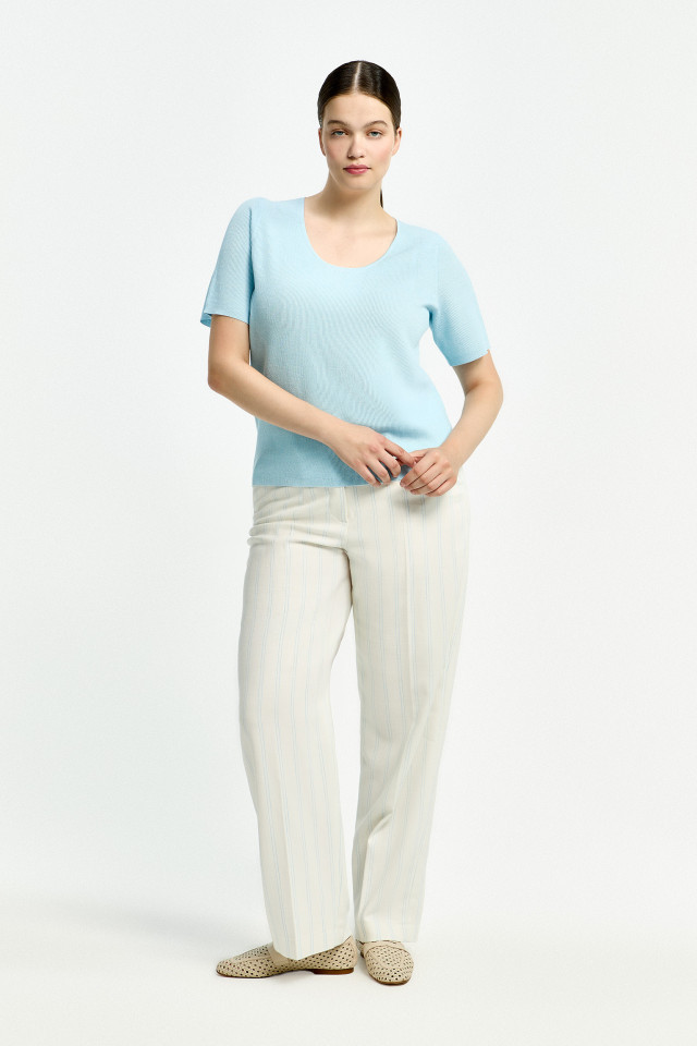 Geklede broek met strepen