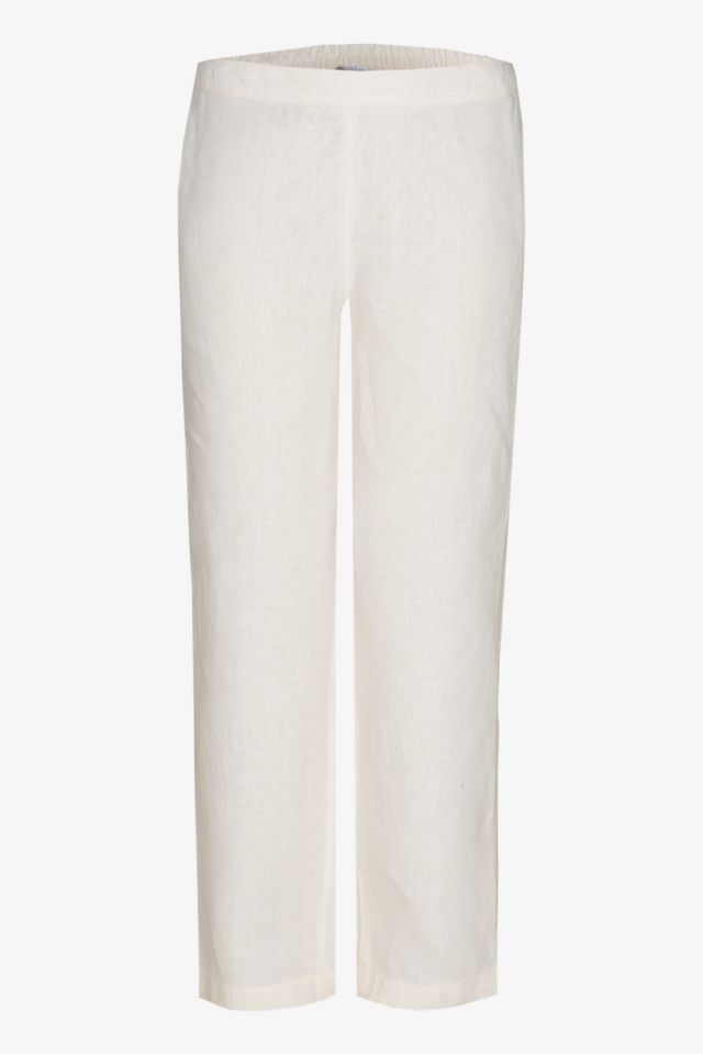 Pantalon en lin à jambes droites