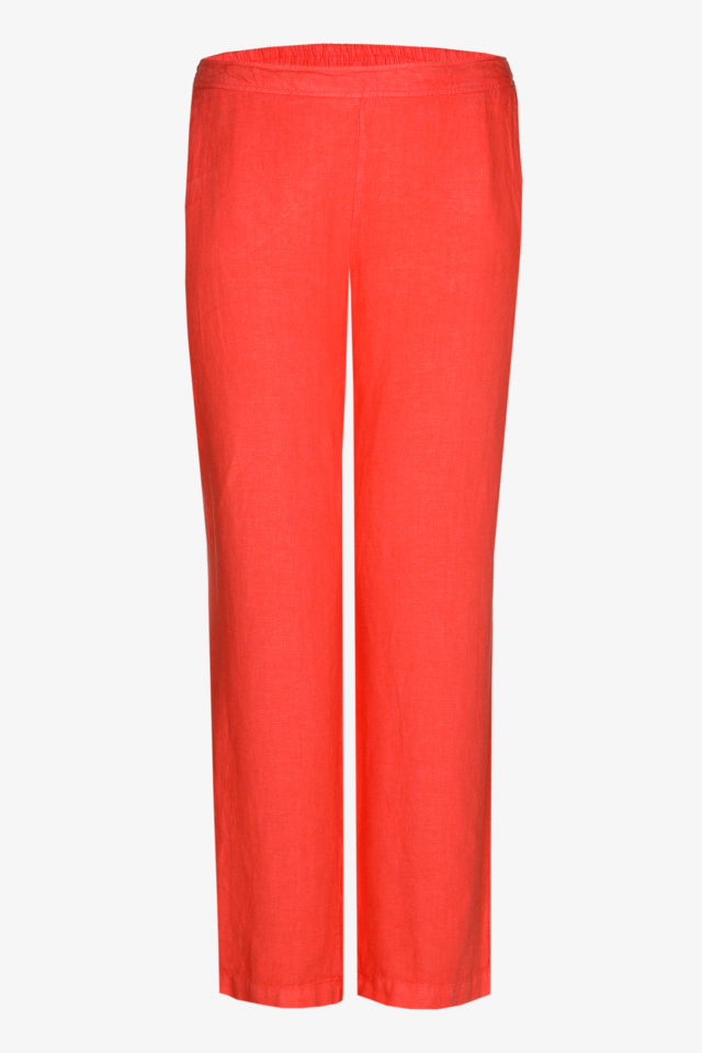 Pantalon en lin à jambes droites