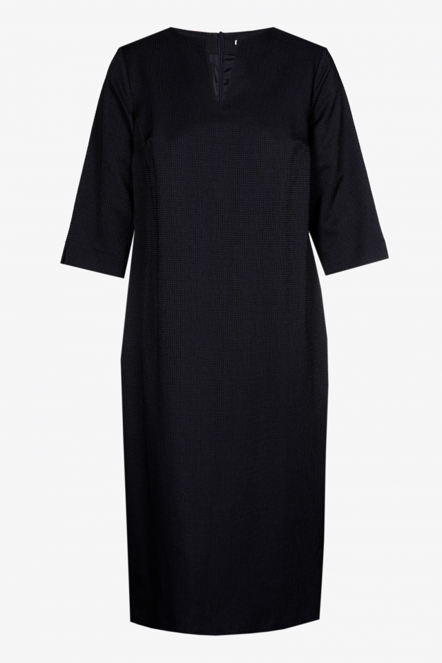 Robe ajustée à manches courtes