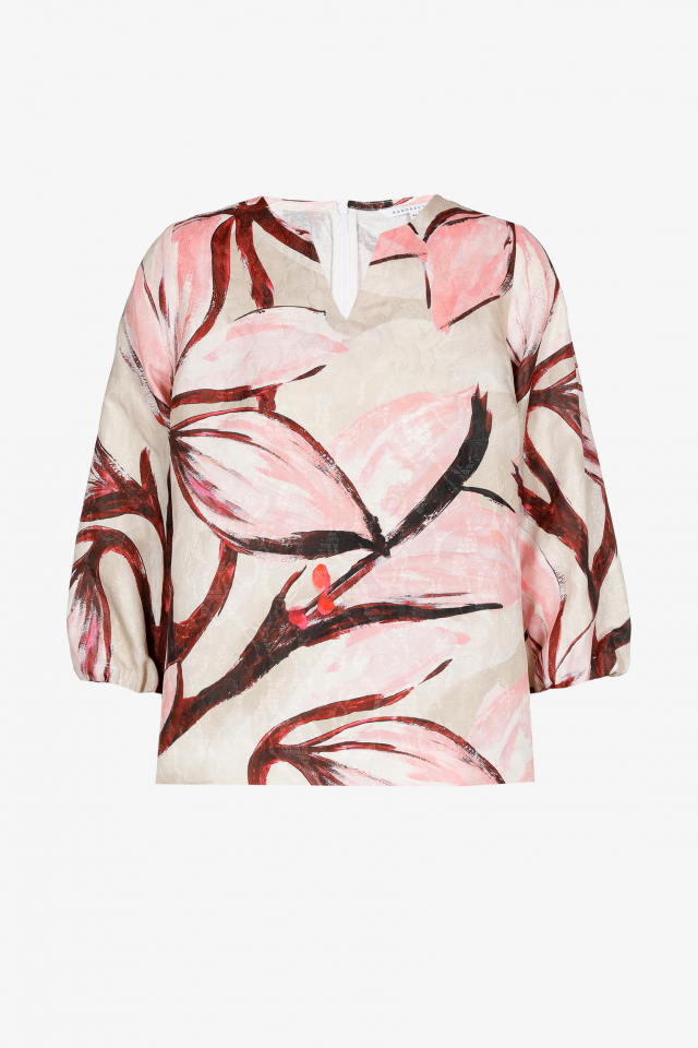 Blouse met bloemenprint
