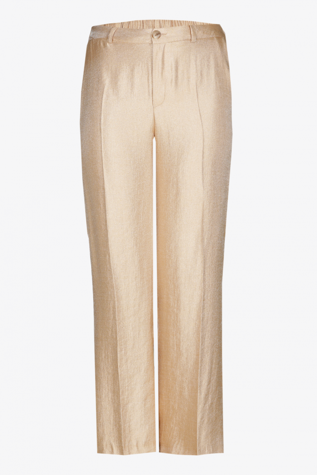 Pantalon brillant à jambes larges
