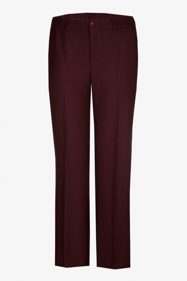 Geklede broek met wijde pijpen