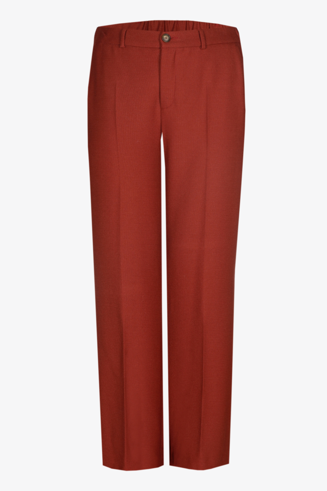 Geklede broek met wijde pijpen