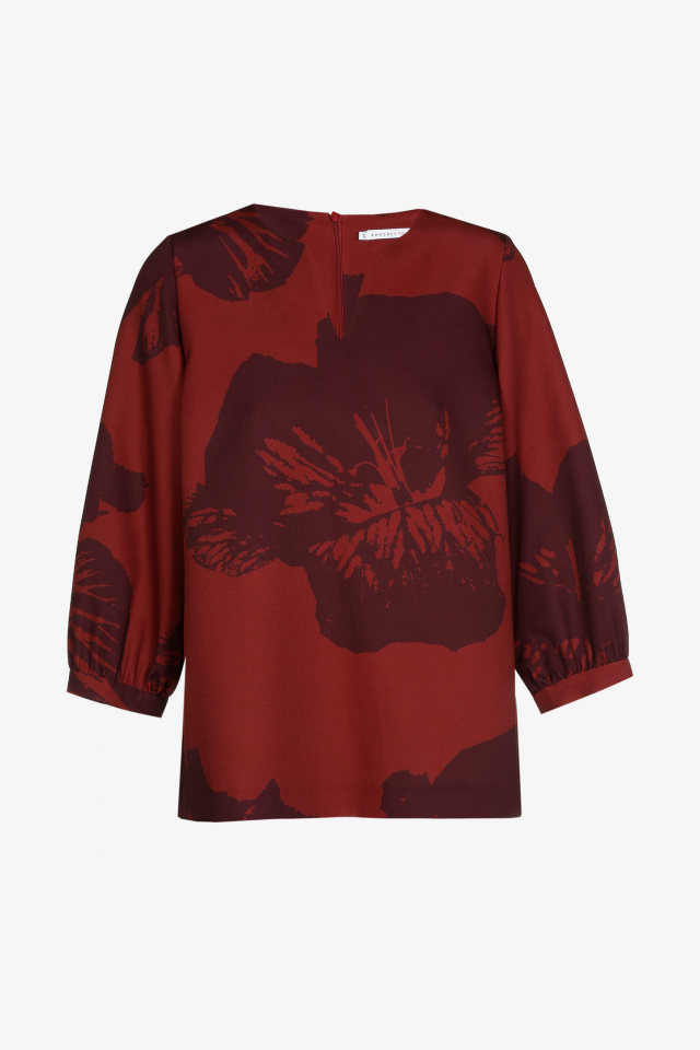 Blouse met pop-art bloemmotief