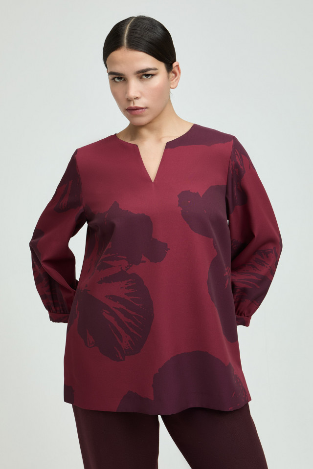 Blouse met pop-art bloemmotief