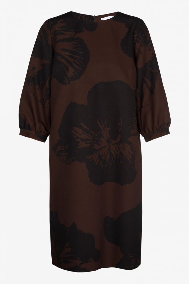 Dress with pop-art floral pattern