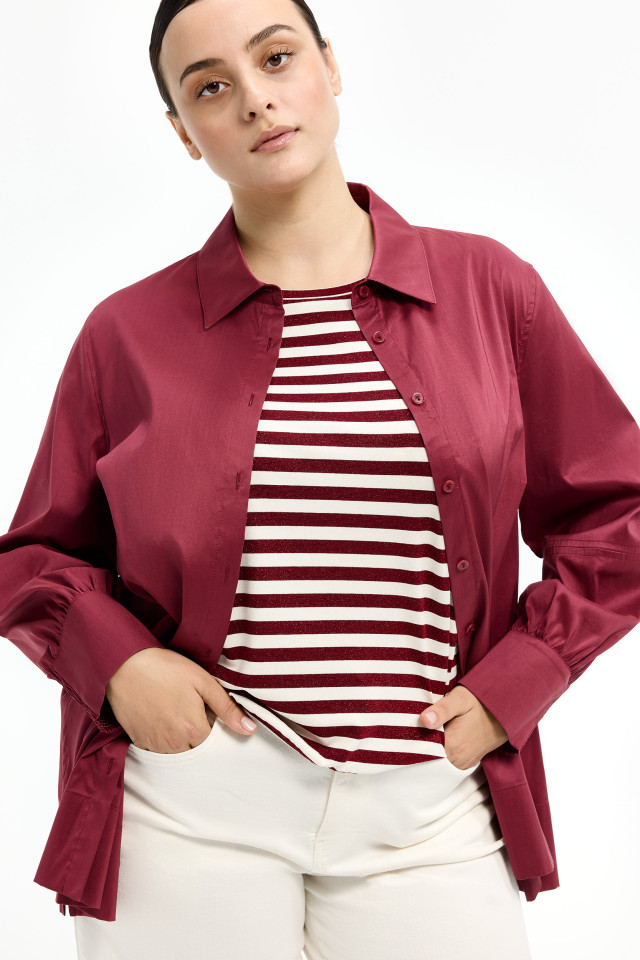 Tuniekblouse met wijde mouwen