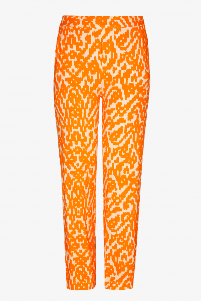 Trousers in stretch fabric with print