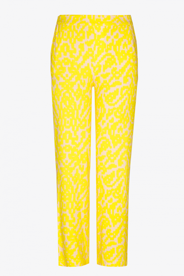 Trousers in stretch fabric with print
