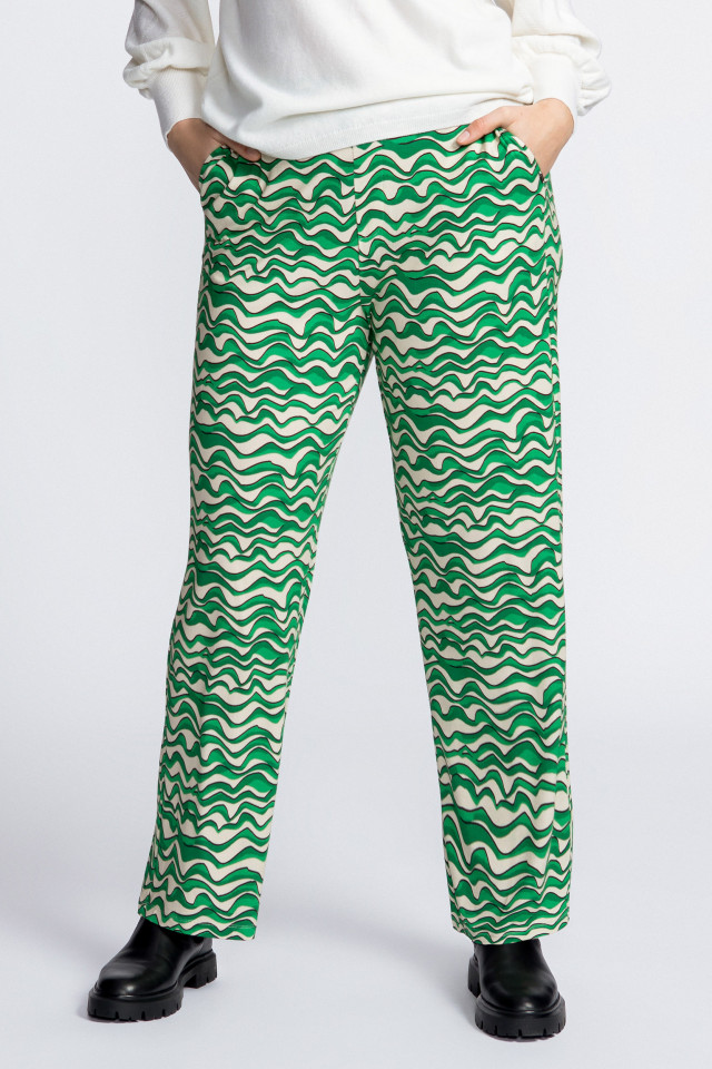 Hose mit originellem Muster