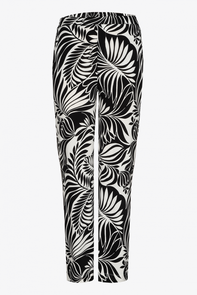 Pantalon à motif floral