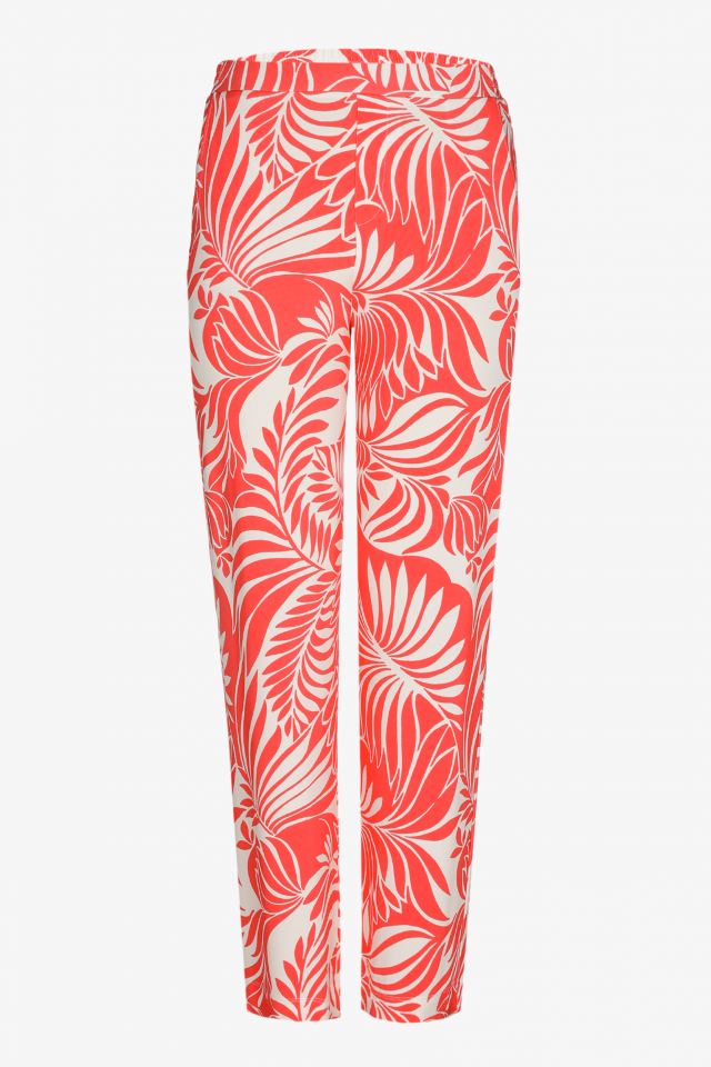 Pantalon à motif floral