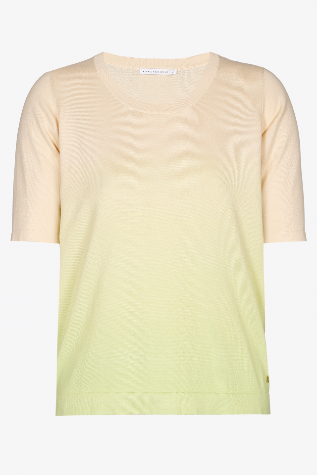 Pull à manches courtes en dégradé