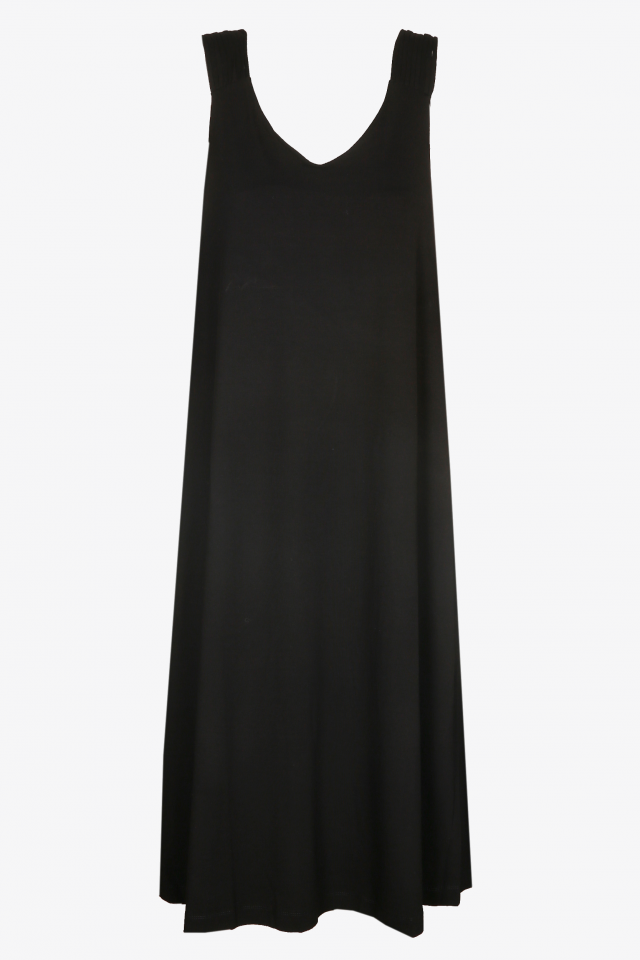 Long beach dress with A-line