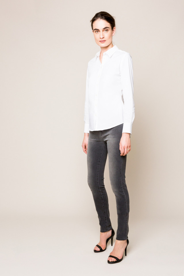 Jean moulant gris