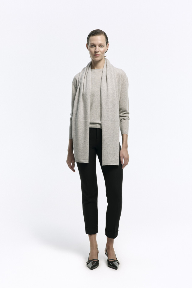 Black chinos with cuffs