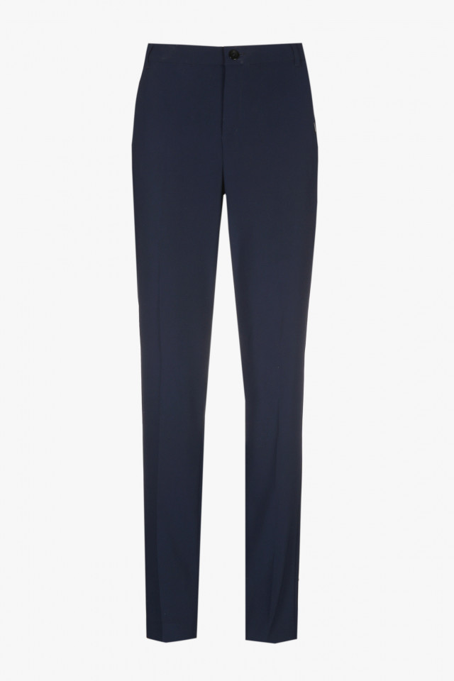 Dark-blue wrinkle-free chinos