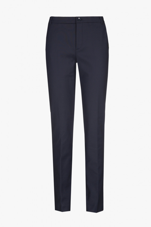 Pantalon chino bleu marine en coton