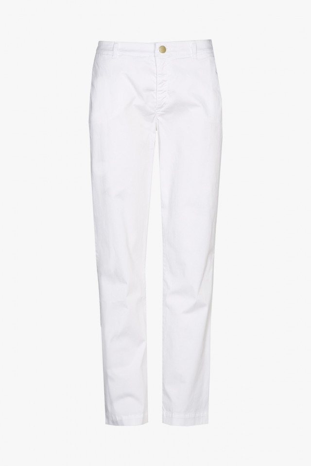 Chino blanc en coton