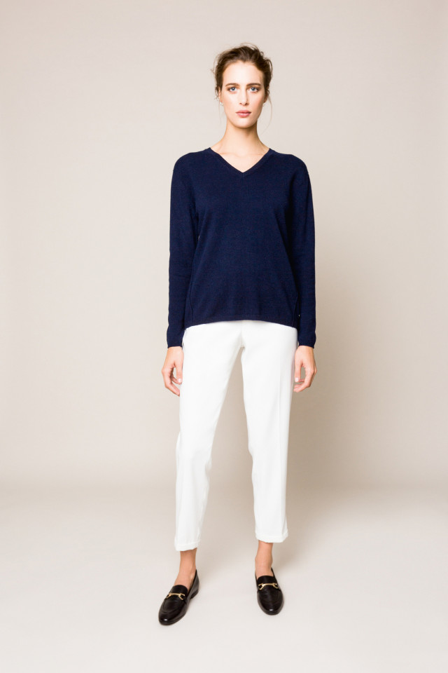 Witte geklede broek