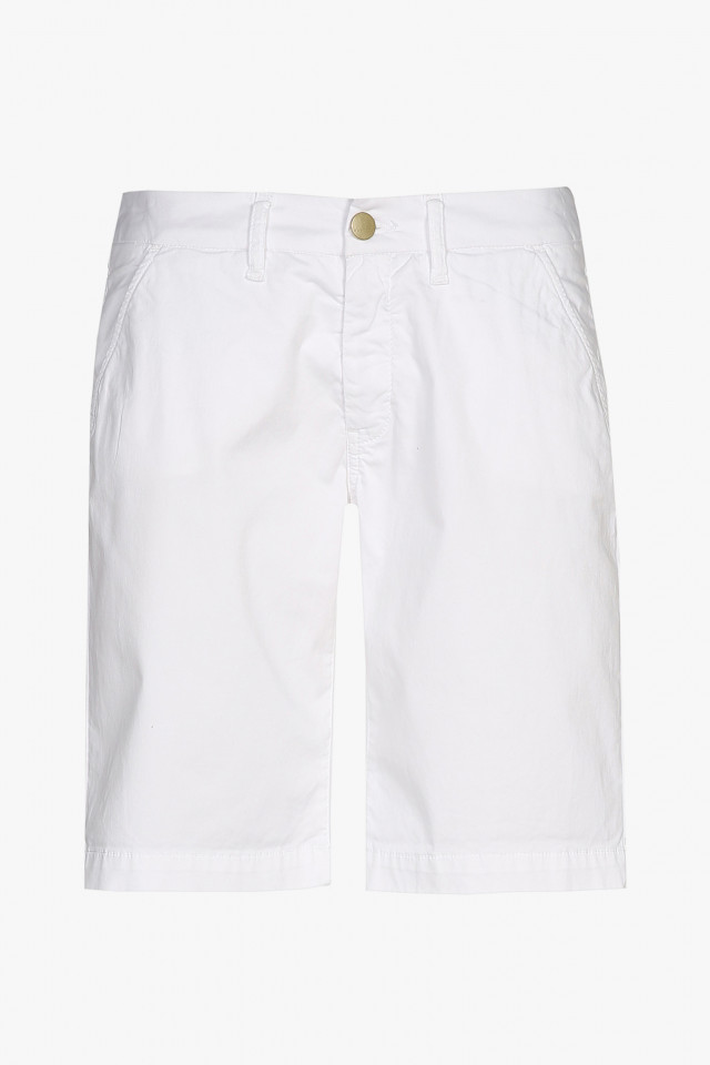 Witte short met stretch