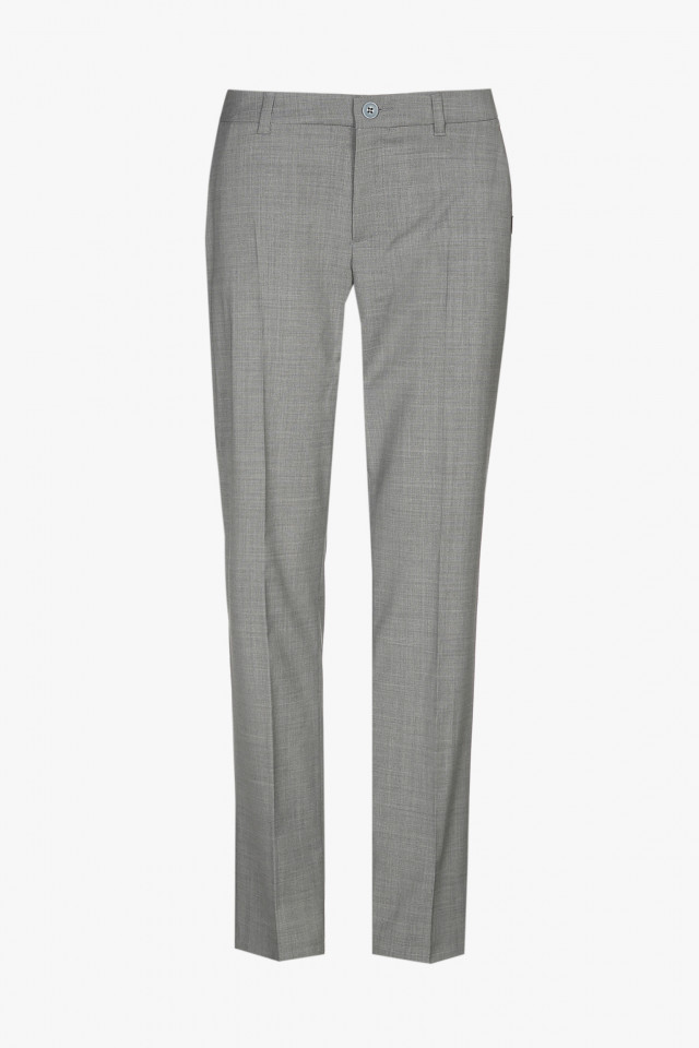 Grey woollen chinos