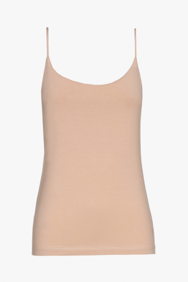 Roze top met spaghettibandjes