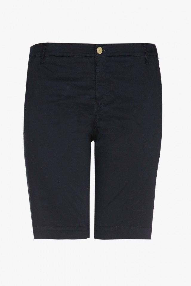 Donkerblauwe damesshort met aansluitende fit