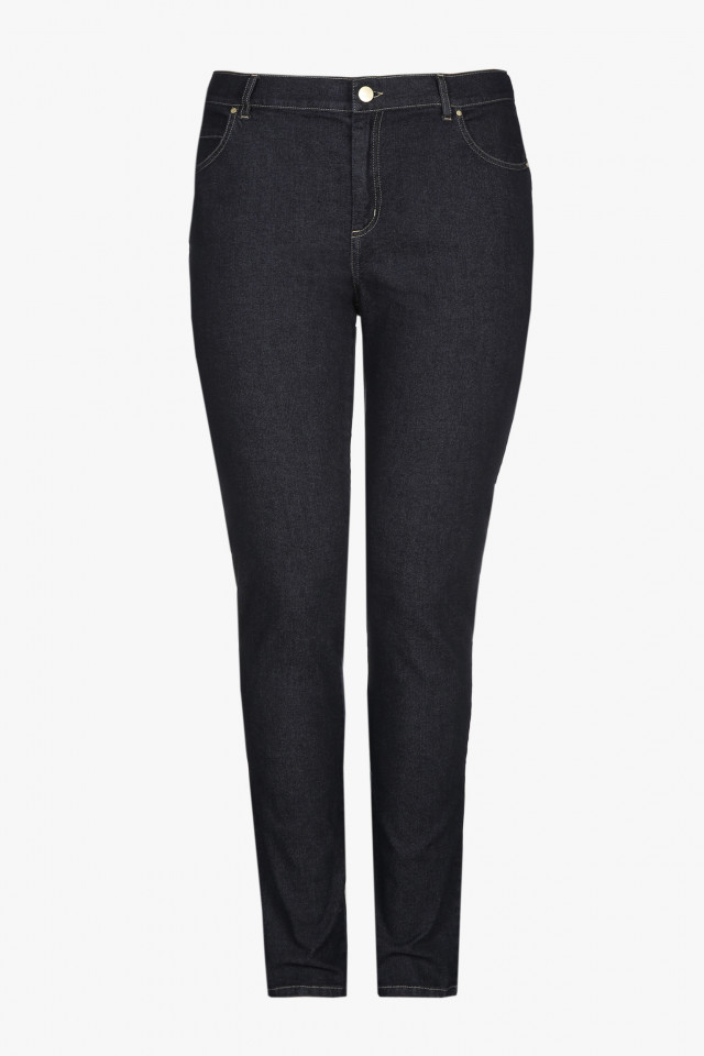 Dark-blue slim-fit jeans