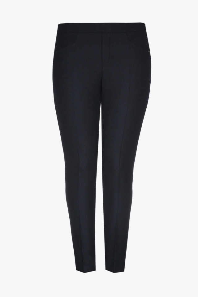 Smart dark-blue trousers