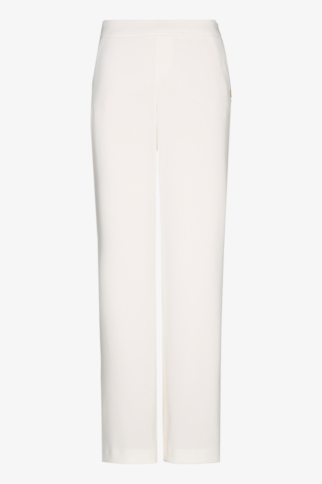 White loose-fitting trousers