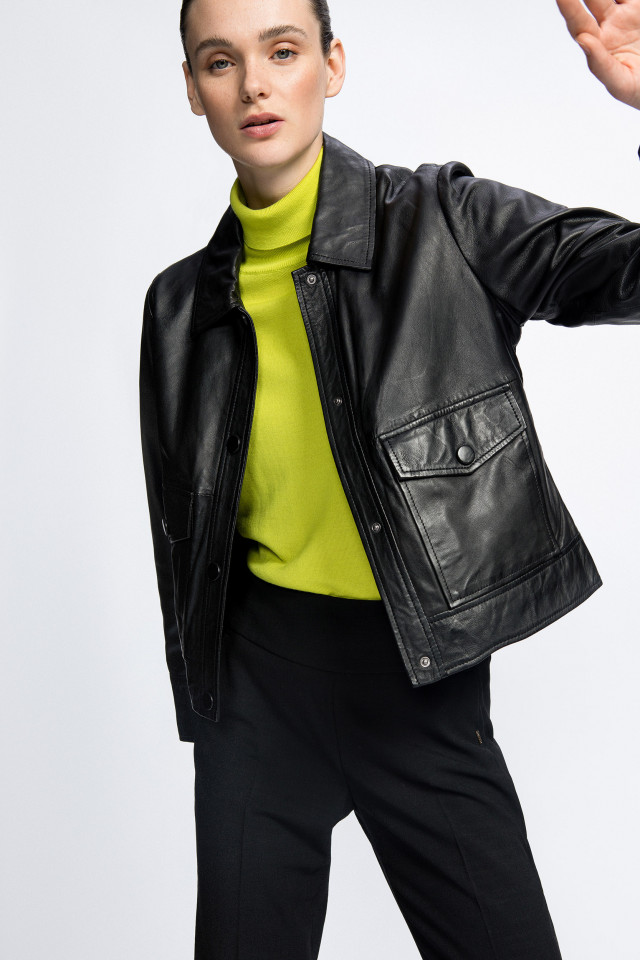 Lederjacke