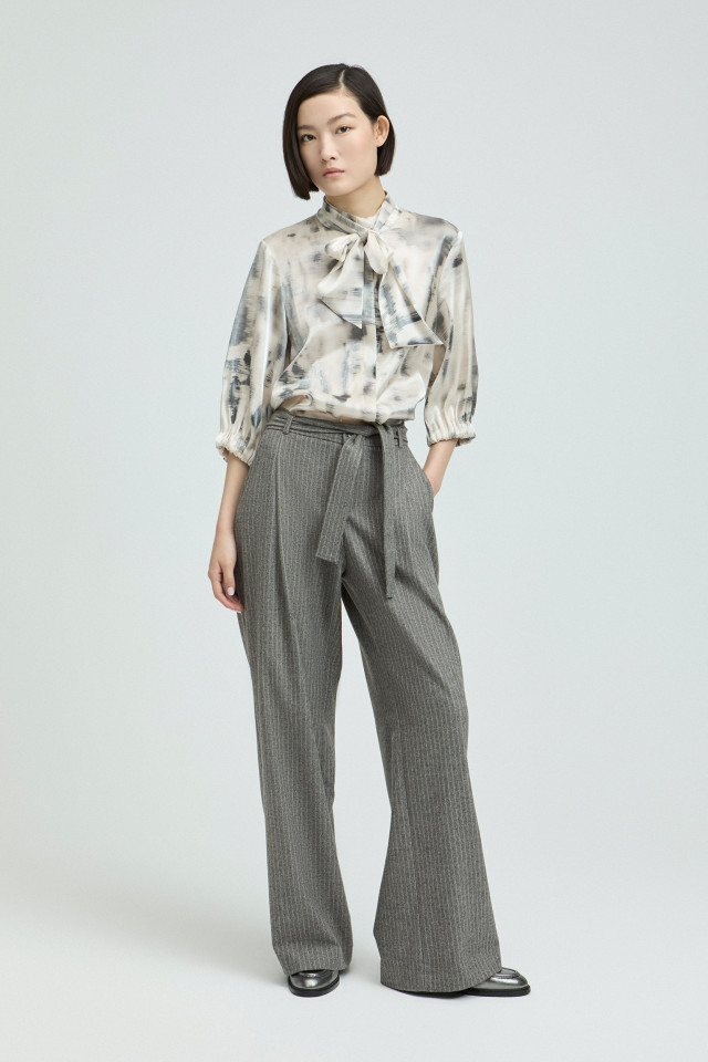 Lookbook: Pantalon doux à jambes larges + Mocassins élégants