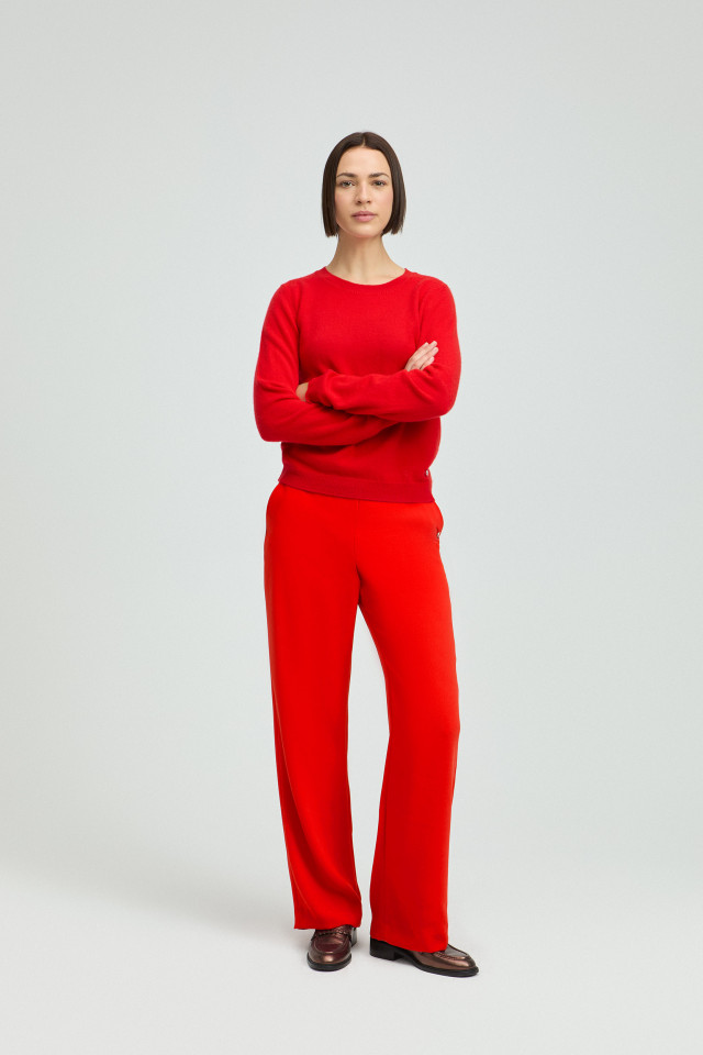 Lookbook: Tijdloze casmere trui  + Geklede broek met wijde pijpen + Stijlvolle loafers