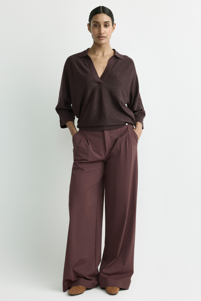 Lookbook: Polo met lurex + Suède ballerina's
