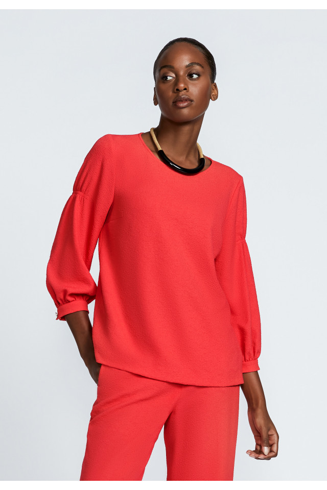 Blouse à encolure ronde