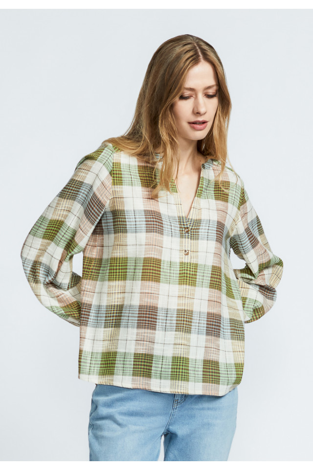Blouse ample à manches ballon