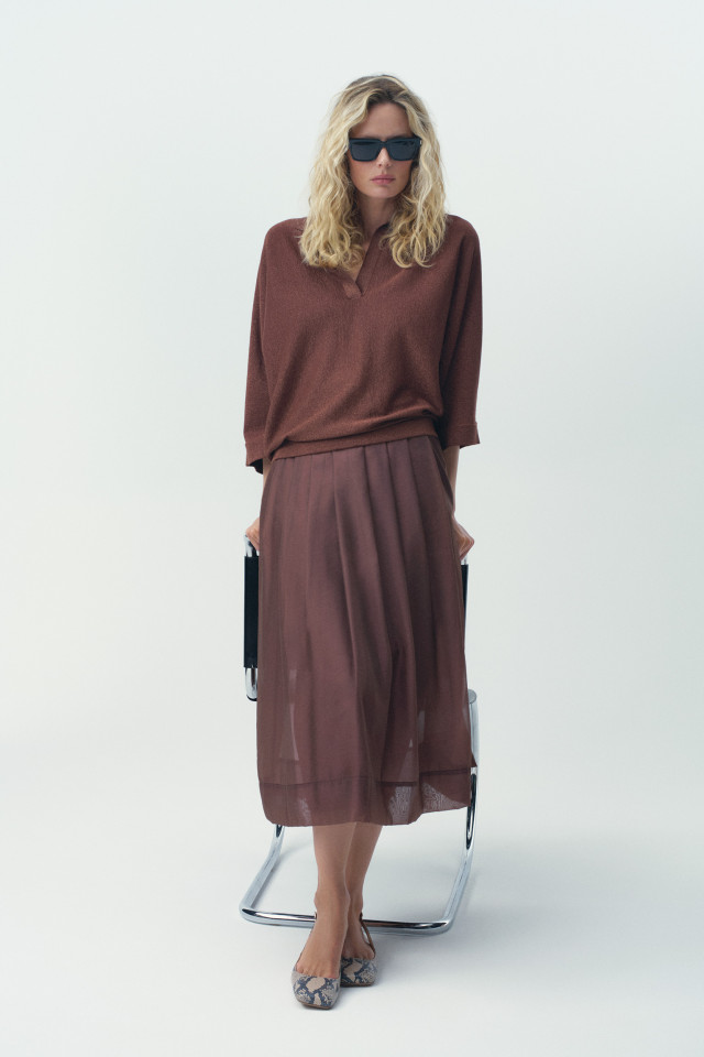 Lookbook: Jupe festive en organza  + Lunettes de soleil recyclables + Ballerine slingback