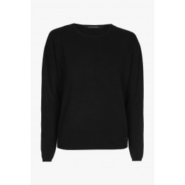 Zwarte cashmere pull met ronde hals Xandres
